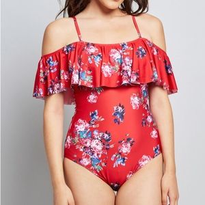 NEW Modcloth Lucy One Piece Swimsuit Size S